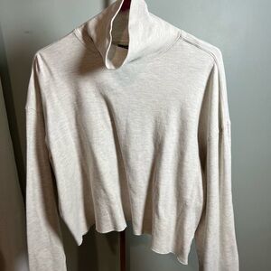 Structure Cream Cowl Neck Sweater